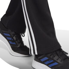 adidas Mens 3-Stripes Fleece Pants, Black, rebel_hi-res