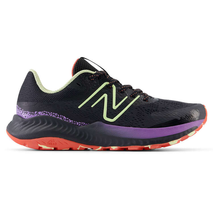 New Balance DynaSoft Nitrel v5 Womens Trail Running Shoes Black/Yellow US 6, Black/Yellow, rebel_hi-res