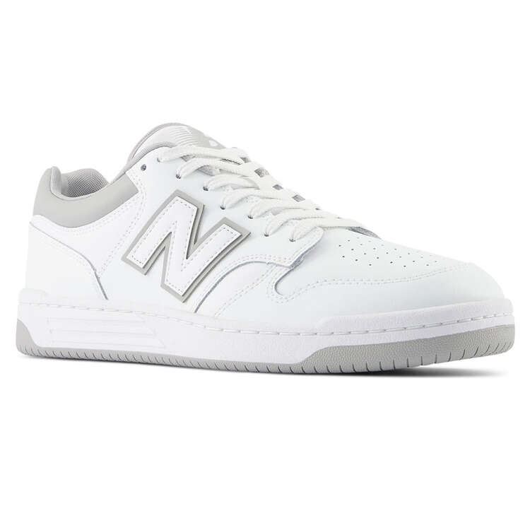 New Balance BB480 Casual Shoes, White/Grey, rebel_hi-res