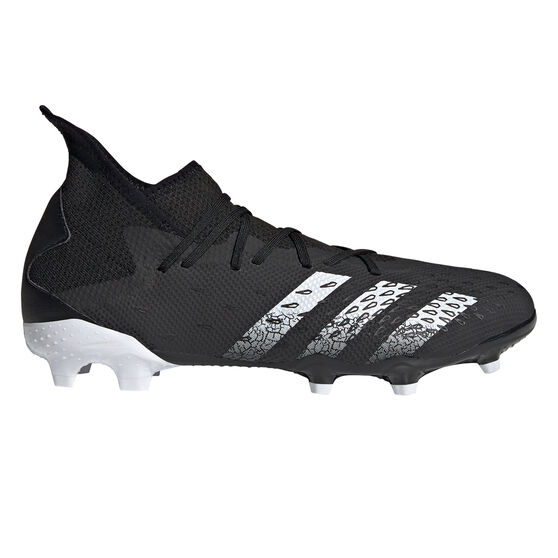 adidas Predator Freak .3 Football Boots Black US Mens 4 / Womens 5, Black, rebel_hi-res