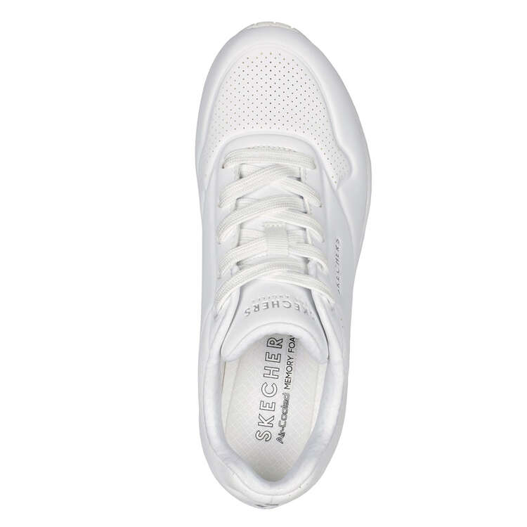 Skechers Uno Womens Walking Shoes, White, rebel_hi-res