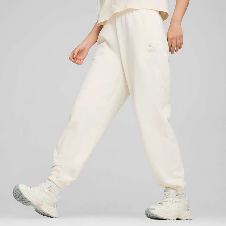 Puma Womens Better Classics Sweatpants White XS, White, rebel_hi-res
