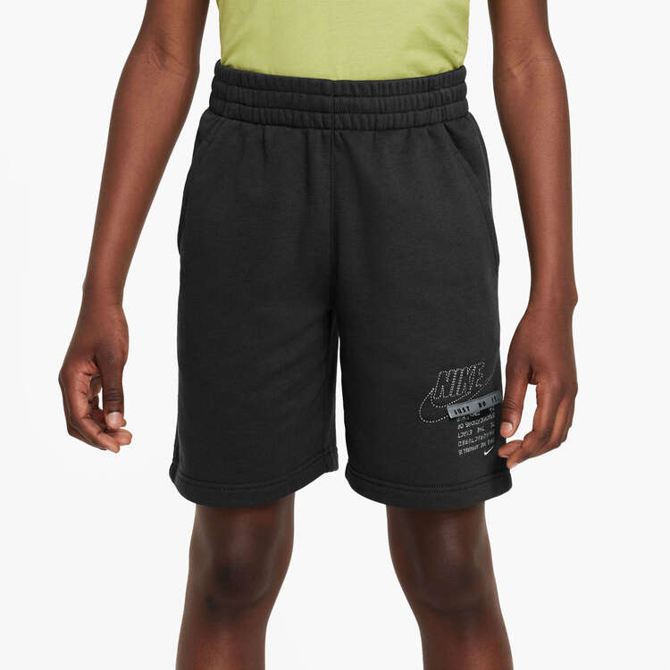 Nike Kids Sportswear Club Fleece French Terry Shorts Black XS, Black, rebel_hi-res