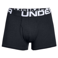 Under Armour Mens Charged Cotton 3in 3 Pack Underwear Black XS, Black, rebel_hi-res