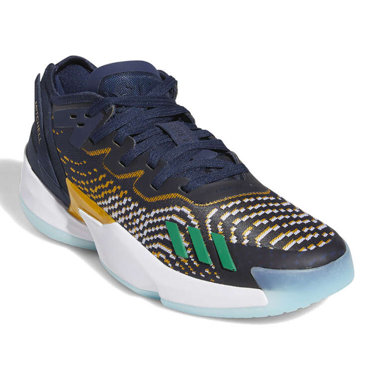 adidas D.O.N. Issue 4 Basketball Shoes, Blue/Green, rebel_hi-res