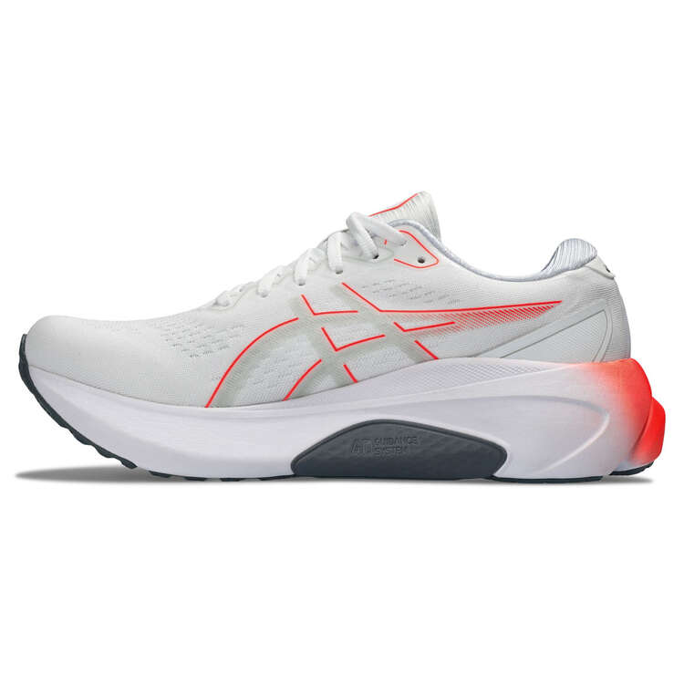 Asics GEL Kayano 30 Mens Running Shoes White/Red US 7, White/Red, rebel_hi-res