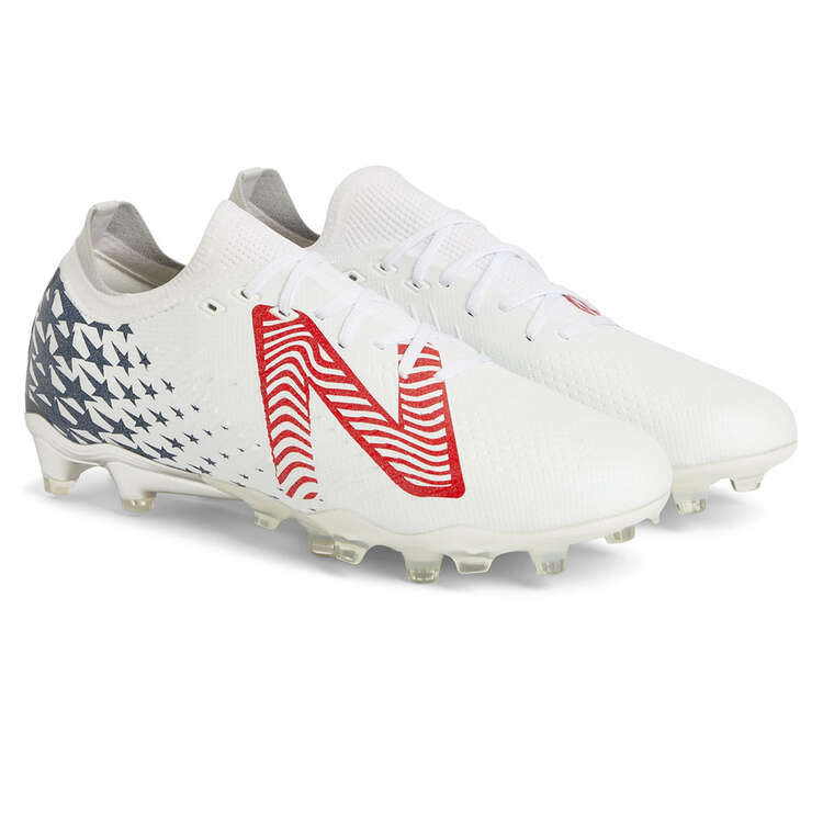 New Balance Tekela V4 Queen's Finest Football Boots, White/Blue, rebel_hi-res