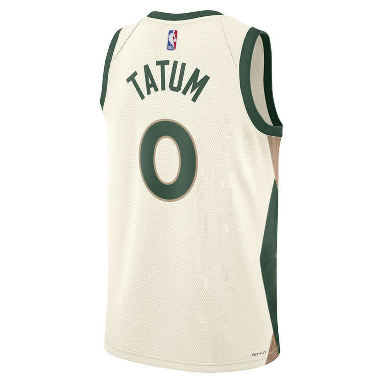 Nike Boston Celtics Jayson Tatum 2023/24 City Basketball Jersey, White, rebel_hi-res