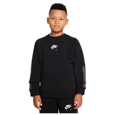 Nike Boys Air Crew Sweatshirt Black/Grey XS XS, Black/Grey, rebel_hi-res