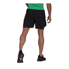 adidas Mens Adizero Two-In One Shorts Black S, Black, rebel_hi-res