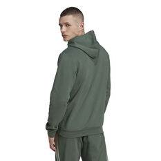 adidas Mens Feel Cozy Pullover Hoodie Green XS, Green, rebel_hi-res