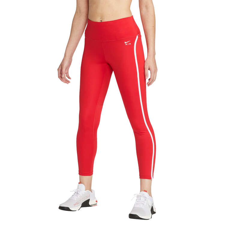 Nike Air Womens Fast Mid-Rise 7/8 Running Tights Red XXL