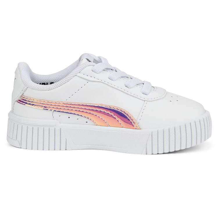 Puma Carina 2.0 Holo Infants Shoes White/Silver US 4, White/Silver, rebel_hi-res