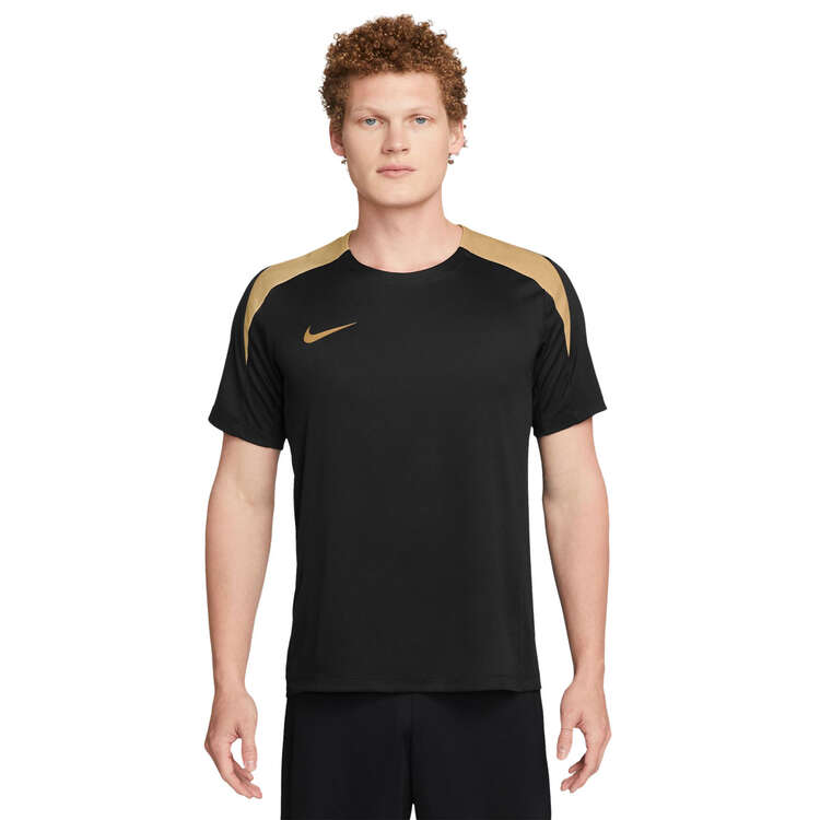 Nike Men's Stike Dri-FIT Short-Sleeve Football Top Black S, Black, rebel_hi-res
