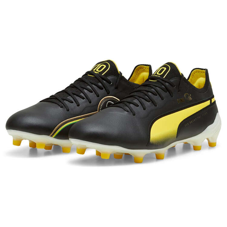 Puma King Ultimate Pele Football Boots, Black/White, rebel_hi-res