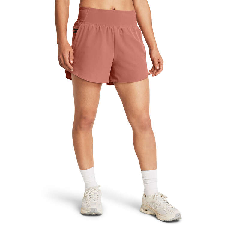 Under Armour Womens SmartFoam Flex Woven Shorts, Pink, rebel_hi-res