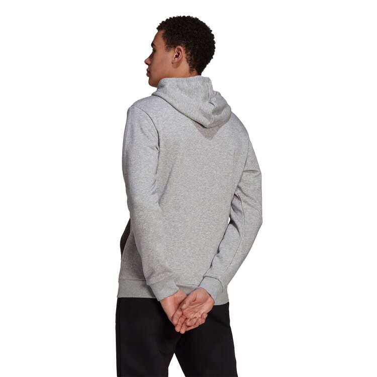 adidas Mens Essentials Big Logo Fleece Pullover Hoodie Grey M, Grey, rebel_hi-res