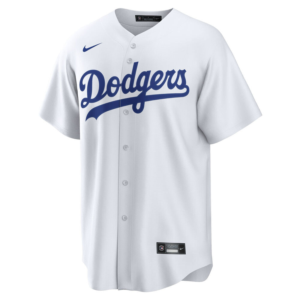 Los Angeles Dodgers Mens Home Jersey White M | Rebel Sport