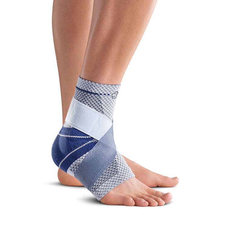 Bauerfeind MalleoTrain Plus Ankle Support (Right), Grey, rebel_hi-res