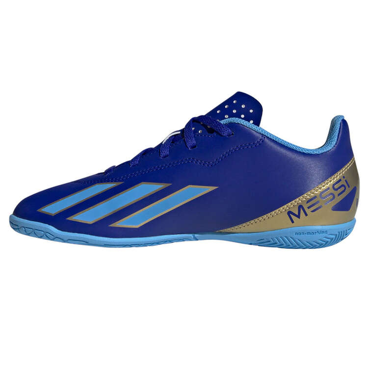 adidas X Crazyfast Club Kids Indoor Soccer Shoes, Blue, rebel_hi-res