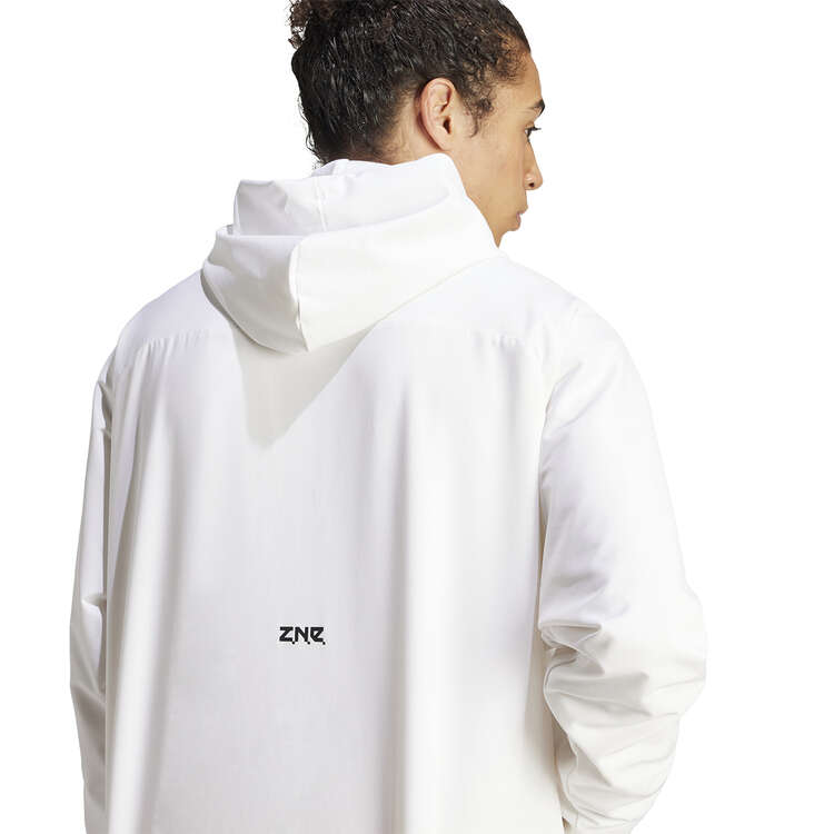 adidas Mens Z.N.E Woven Full-Zip Jacket, White, rebel_hi-res