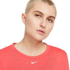 Nike Womens Dri-FIT One Standard Top, Pink, rebel_hi-res