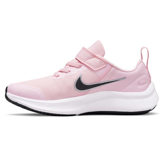 Nike Star Runner 3 PS Kids Running Shoes, Pink/Black, rebel_hi-res