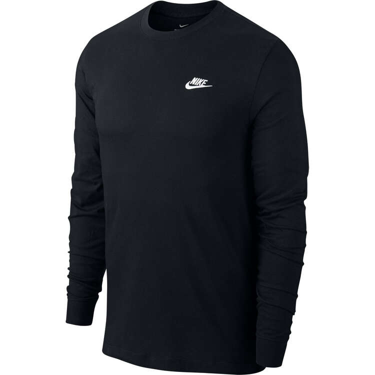 Nike Mens Sportswear Long Sleeve Tee, Black, rebel_hi-res