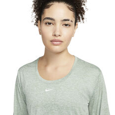 Nike Womens Dri-FIT One Standard Top, Green, rebel_hi-res