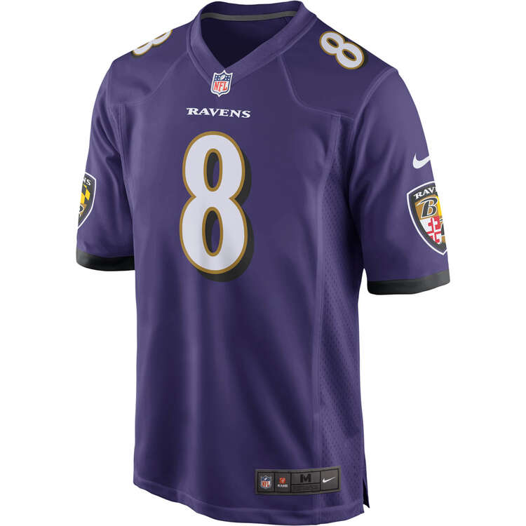 Baltimore Ravens Lamar Jackson 2022/23 Mens Jersey Purple S, Purple, rebel_hi-res