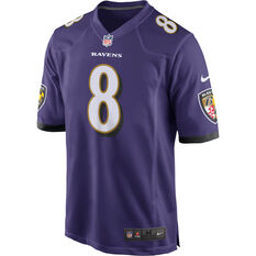 Baltimore Ravens Lamar Jackson Mens Jersey Purple S, Purple, rebel_hi-res