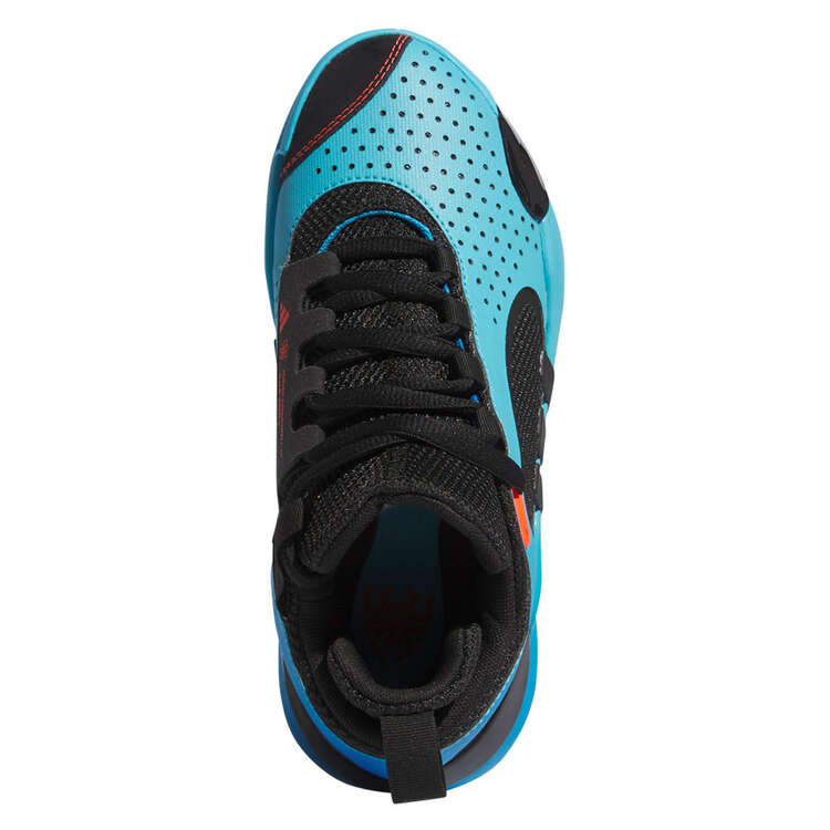 adidas D.O.N. Issue 5 Blue Sapphire GS Kids Basketball Shoes, Blue/Black, rebel_hi-res