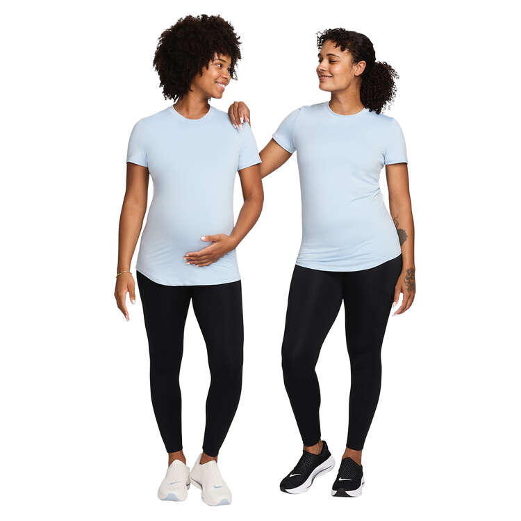 Nike One Womens Maternity Tee, Blue, rebel_hi-res