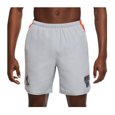 Nike Mens Dri-FIT Wild Run Challenger 7inch Running Shorts Grey S, , rebel_hi-res