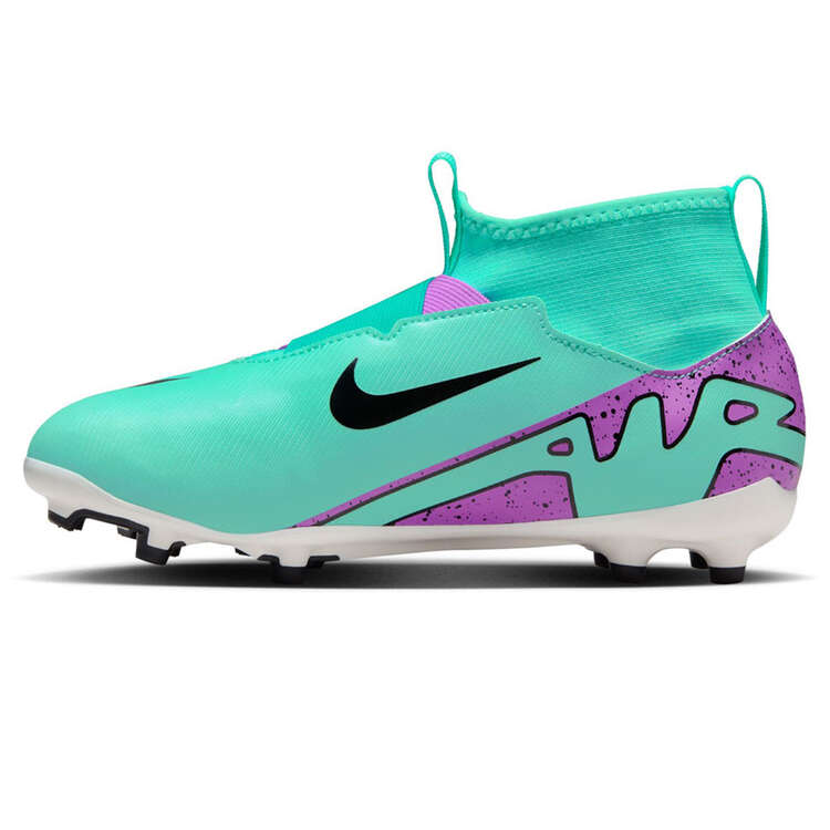 Nike Zoom Mercurial Superfly 9 Academy Kids Football Boots Turquiose/Pink US 1, Turquiose/Pink, rebel_hi-res