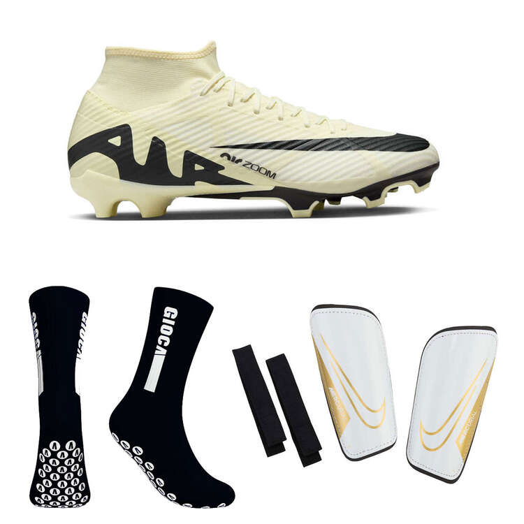 Nike Mercurial Superfly 9 Mens Boots, Black Socks & Shinguard Set, , rebel_hi-res