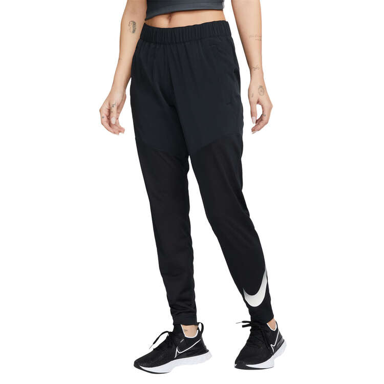 Nike Womens Swoosh Run Running Pants, Black, rebel_hi-res