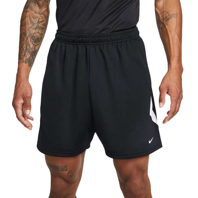 Nike Mens Dri-FIT 5-inch Soccer Shorts Black/White M, Black/White, rebel_hi-res