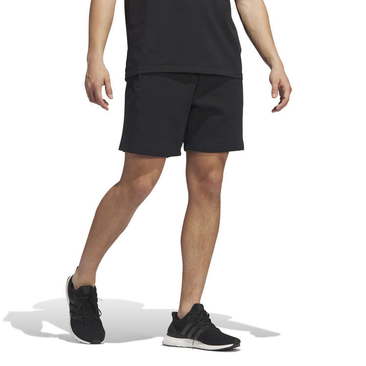 adidas Mens ALL SZN Fleece Shorts, Black, rebel_hi-res