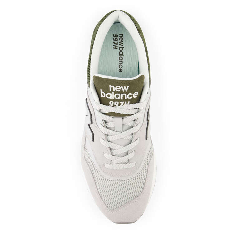 New Balance 997H V1 Mens Casual Shoes, White/Green, rebel_hi-res