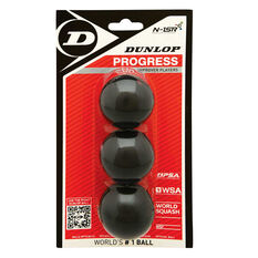 Dunlop Progress 3 Pack Squash Balls, , rebel_hi-res