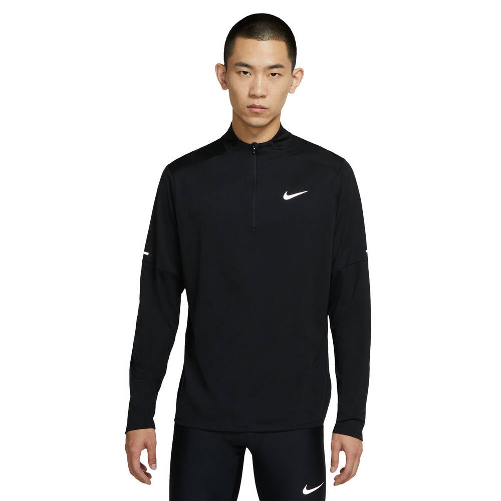 Nike Men's Dri-FIT Elements 1/2 Zip Running Top Black XL | Rebel Sport