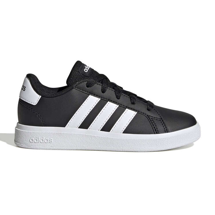adidas Grand Court 2.0 Kids Casual Shoes Black/White US 11, Black/White, rebel_hi-res