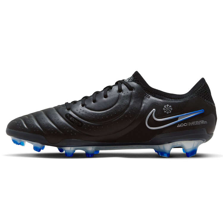 Nike Tiempo Legend 10 Elite Football Boots Black/Silver US Mens 4 / Womens 5.5, Black/Silver, rebel_hi-res