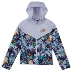 Nike Sportswear Girls Graphic Windrunner Jacket Purple XS XS, Purple, rebel_hi-res