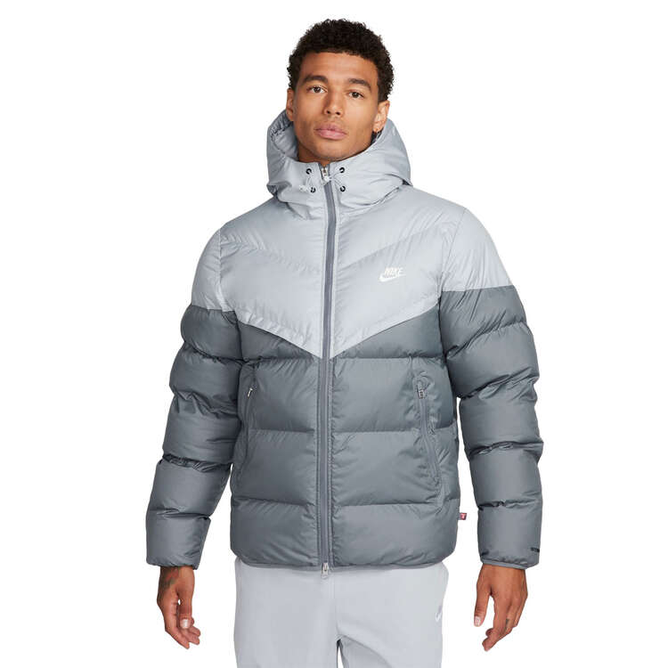 Nike Men's Storm-FIT PrimaLoft Hooded Puffer Jacket. Grey XS, Grey, rebel_hi-res