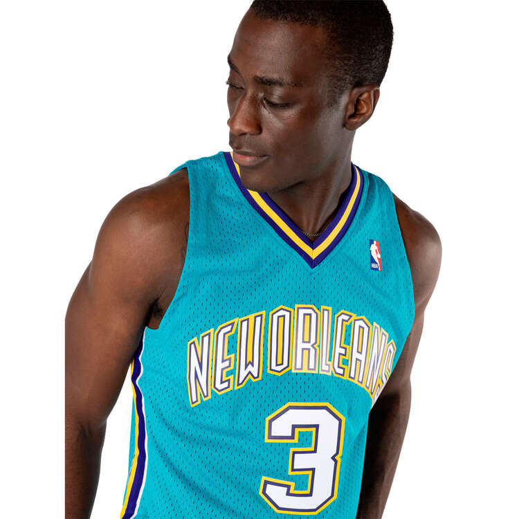 Mitchell & Ness New Orleans Pelicans Chris Paul 2005/06 Basketball Jersey, Teal, rebel_hi-res