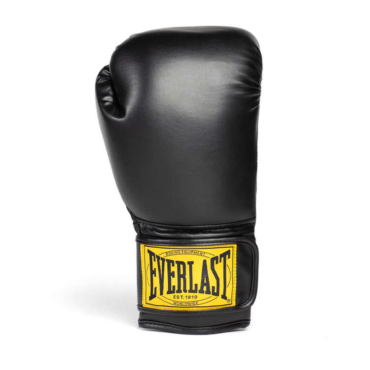 Everlast 1910 Boxing Gloves Black 8oz, Black, rebel_hi-res