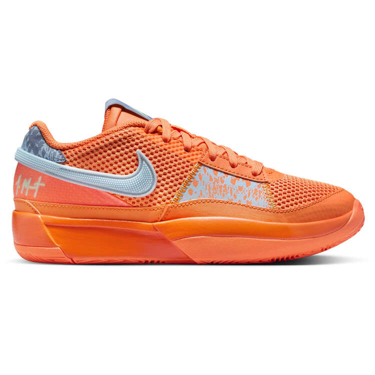 Nike Ja 1 Mismatched GS Kids Basketball Shoes Orange/Green US 4, Orange/Green, rebel_hi-res