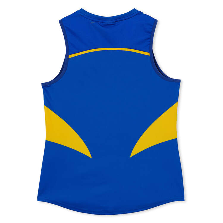 West Coast Eagles 2023 Womens Season 8 AFLW Home Guernsey Yellow/Blue XS, Yellow/Blue, rebel_hi-res